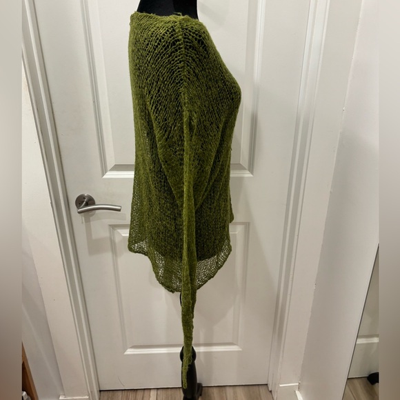 NWOT Zara Lightweight soft Off-the-Shoulder Knit Sweater in Moss Green- L - Picture 5 of 8
